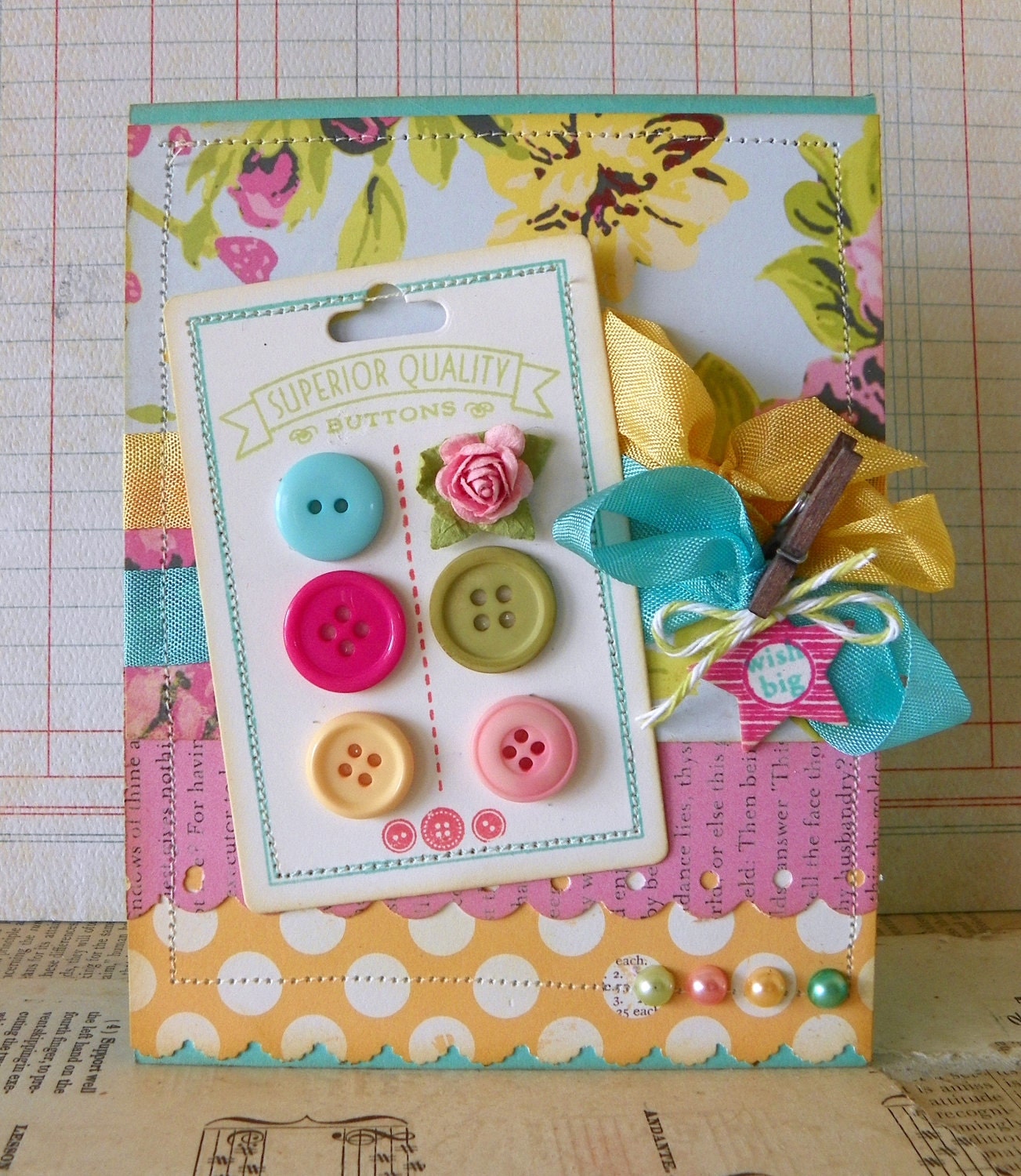 Handmade Button Cards