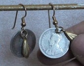 Balinese Coin Earrings (Silver & Gold)