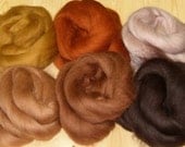 BROWN 150g (5.29oz) Merino 64s (21 micron) Roving/Tops for Felting, Spinning and Dreadmaking