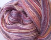 100g (3.53oz) 80 Merino, 20 Tussah Silk Four Times Blend Roving/Tops DUSK