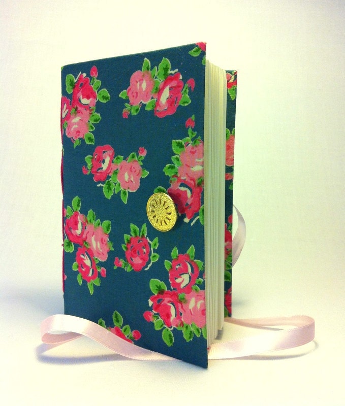 Journal notebook, journal diary, hand bound, lined paper for writing, pink turquoise, handmade books, memory book, personal journal, summer