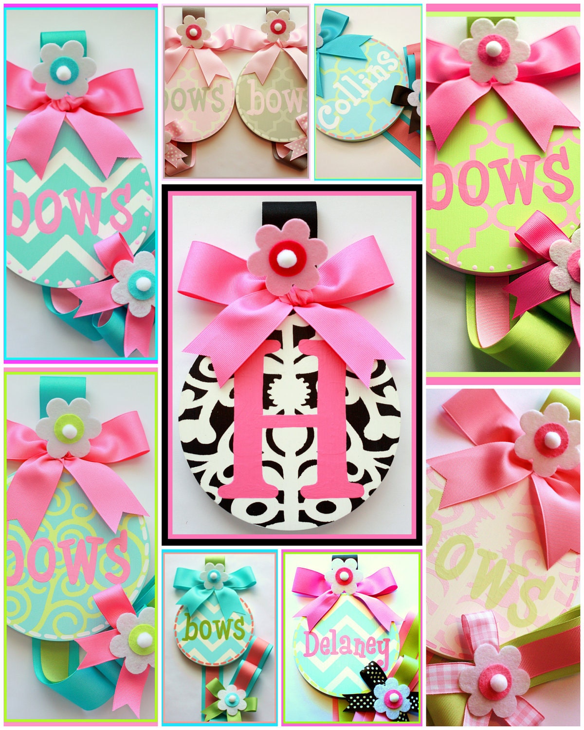 NEW DESIGNS Girls Child Decor Hair Bow Holder