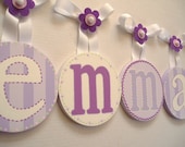 Kids Baby Round Nursery hanging WALL LETTERS