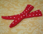 Blythe / DAL Socks - Red With White Polkadots