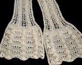 Beige Cream Lace Scarf