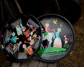 Two Vintage Drink Trays