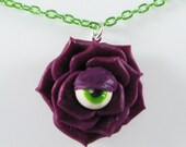 Eyeball Rose Necklace