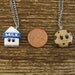 Tiny Milk & Cookies Best Friend Necklace Set