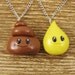 BFF Best Friends Necklace Set - Pee and Poo