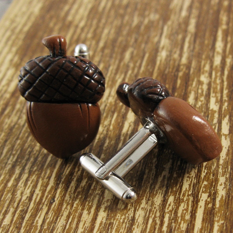 Woodland Acorn Cuff Links