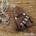 Chewbacca Inspired Polymer Clay Necklace