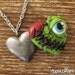 Zombie Eyeball Locket Necklace