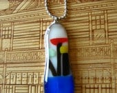 A bouquet for you fused glass pendant