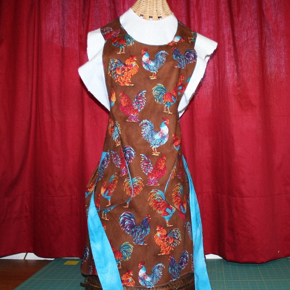 Apron, Church Lady, Chanteclaire Chickens