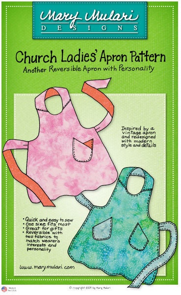 Apron Pattern, Mary Mulari's Church Lady Apron