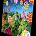 Hot Air Balloons Whimsical Colorful Original Folk Art Painting