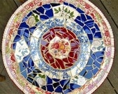 Vintage China Lazy Susan - Pique Assiette Mosaic