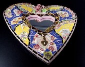 Pique Assiette Mosaic Heart Mirror - Colorful