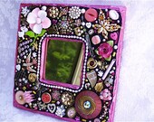 Sugar and Spice Little Girl's Vintage Jewelry Mosaic Mirror