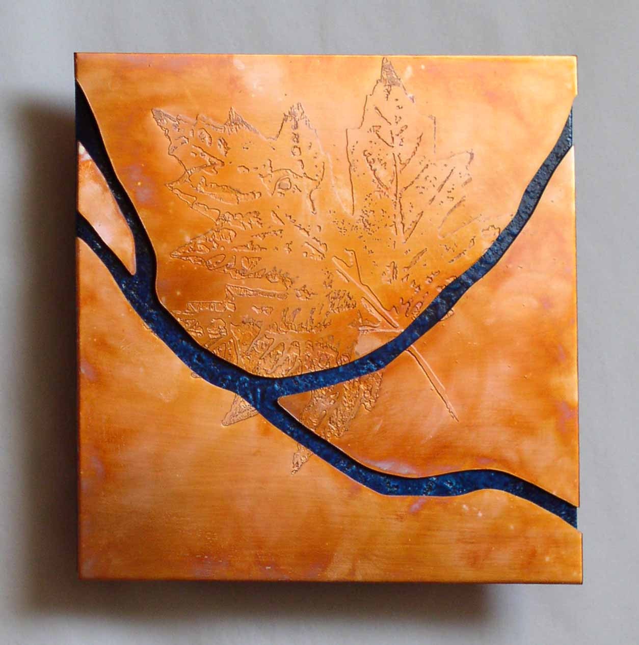 Copper Map Art of Pittsburgh, 5 inch