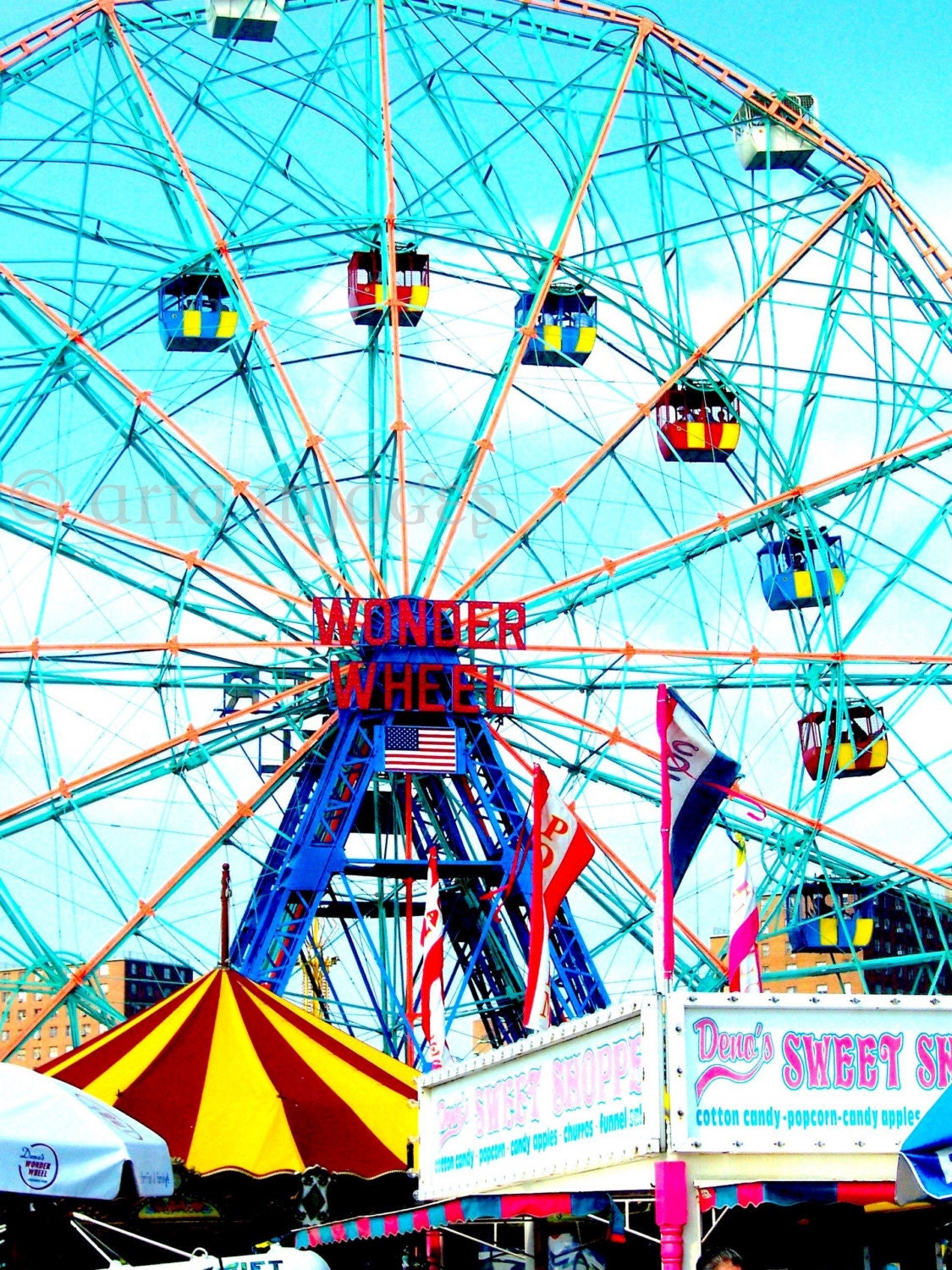 Wonder Wheel series (set of 3) - Original Signed Fine Art Photography 4x6