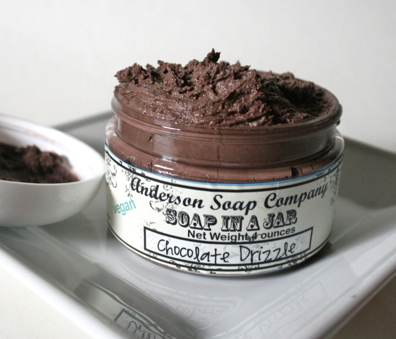 Chocolate Drizzle (4 oz. jar) Soap In A Jar (Fluffy Whipp)