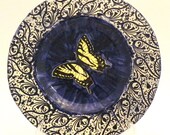 Tiger Swallowtail Butterfly Plate 10.75 Inches Made to Order