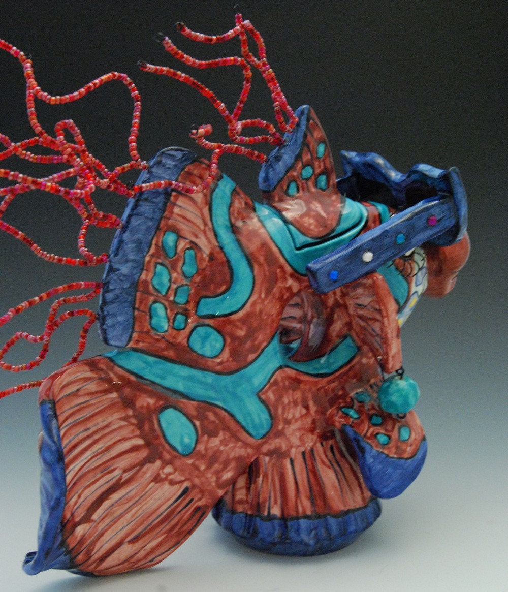 Ceramic Fish Teapot Mandarinfish Made to Order