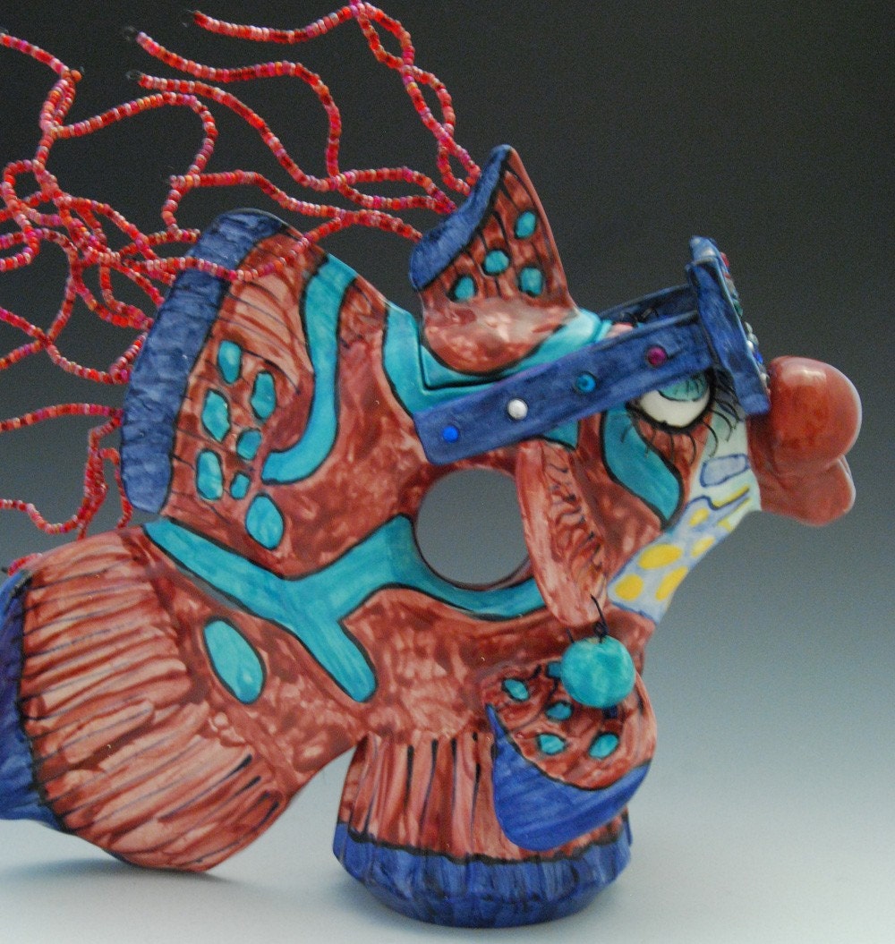 Ceramic Fish Teapot Mandarinfish Made to Order