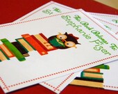 Personalized Owl Bookplates Bookish Owl Too Set of 18 by Stephanie Fizer Coleman library owl books