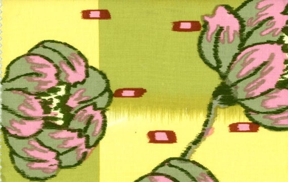 CLEARANCE  1 yard of Amy Butler - Lotus Collection - Water Lilly - Green