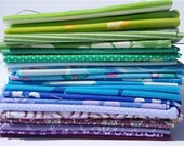 Spectrum Bundle with Purple - Blue - Green - Fat Eighths of 26 - PLEASE READ DESCRIPTION
