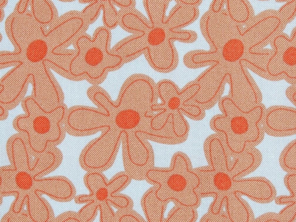 CLEARANCE -Luella Doss - Hotflash - Day Glow Daisy in chestnut - 1 yard listing