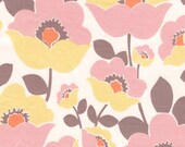 SALE - 1 Yard of Annette Tattum - Fall House 2009 - Lilac in Grey