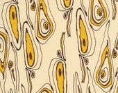 SALE Half  Yard of Tina Givens - Opal Owl - Grain in Ivory
