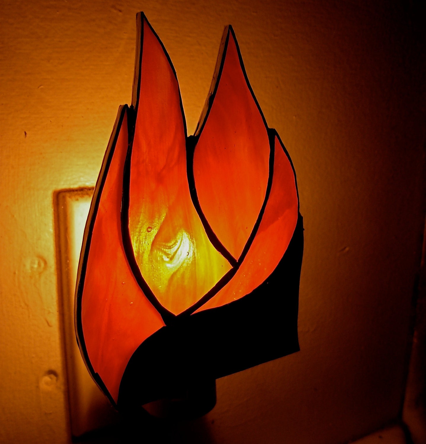 Stratozpheric Night Light in Orange