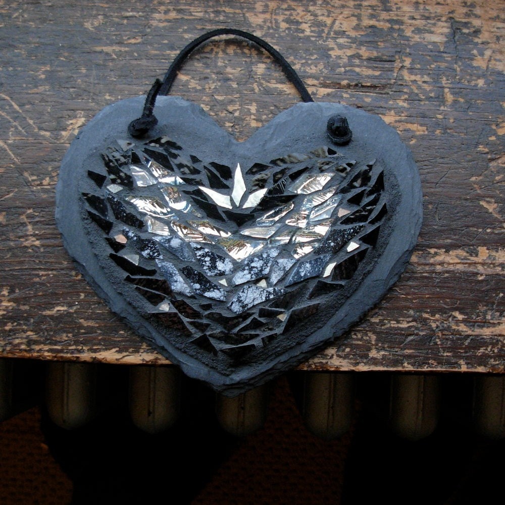 Film Noir Heart in Mosaic