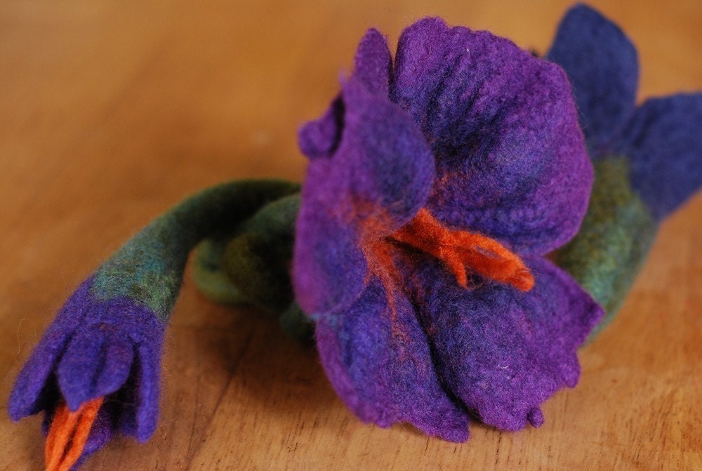 Felt Flower Kit - Violet Colorway