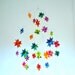 Modern Baby Mobile Hanging Origami Stars -'Large Constellation' Rainbow