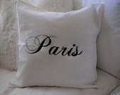 NEW Paris Shabby Chic White 16x16 Pillow Case Buy Any Two Get One For Free