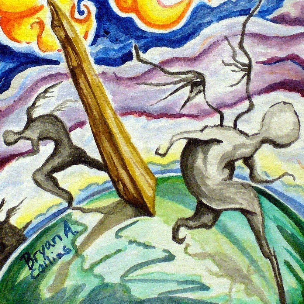 ACEO ATC of Light in Watercolor - Only 20 signed numbered limited edition cards