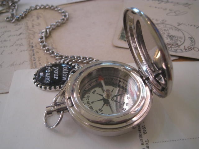 Compass on a Pocket Watch Chain
