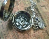 Compass Necklace Follow Your Dreams Silvery