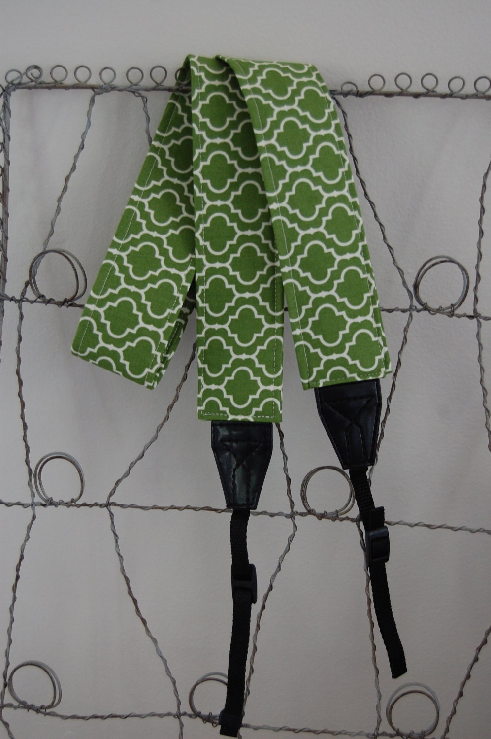 Camera Strap- Metro Tiles in Green