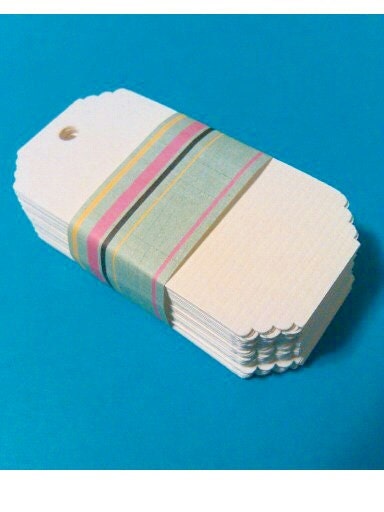 Clouded corner soft white hang tags, earring cards, gift tags, product tags