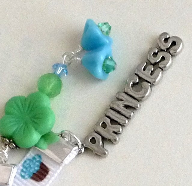 Single Ribbon Bookmark  Book Thong Full Size Long Bookmarks - Cupcake Princess