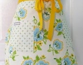 Womens Full Apron Adult Chef Hostess Church Flowers - Heather Bailey Nicey Jane Fabric