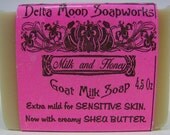 unscented Goat Milk Soap loved by crazy dry skin with Shea Butter   - our "baby soap"