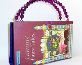 Vintage Fairy Tales Book Handbag Purse with Wallet