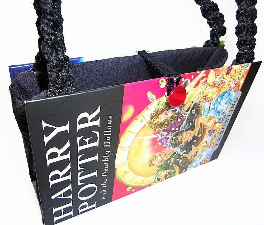 Harry Potter Book Handbag Purse Deathly Hallows